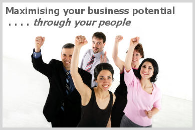 Image of a group of positive business people